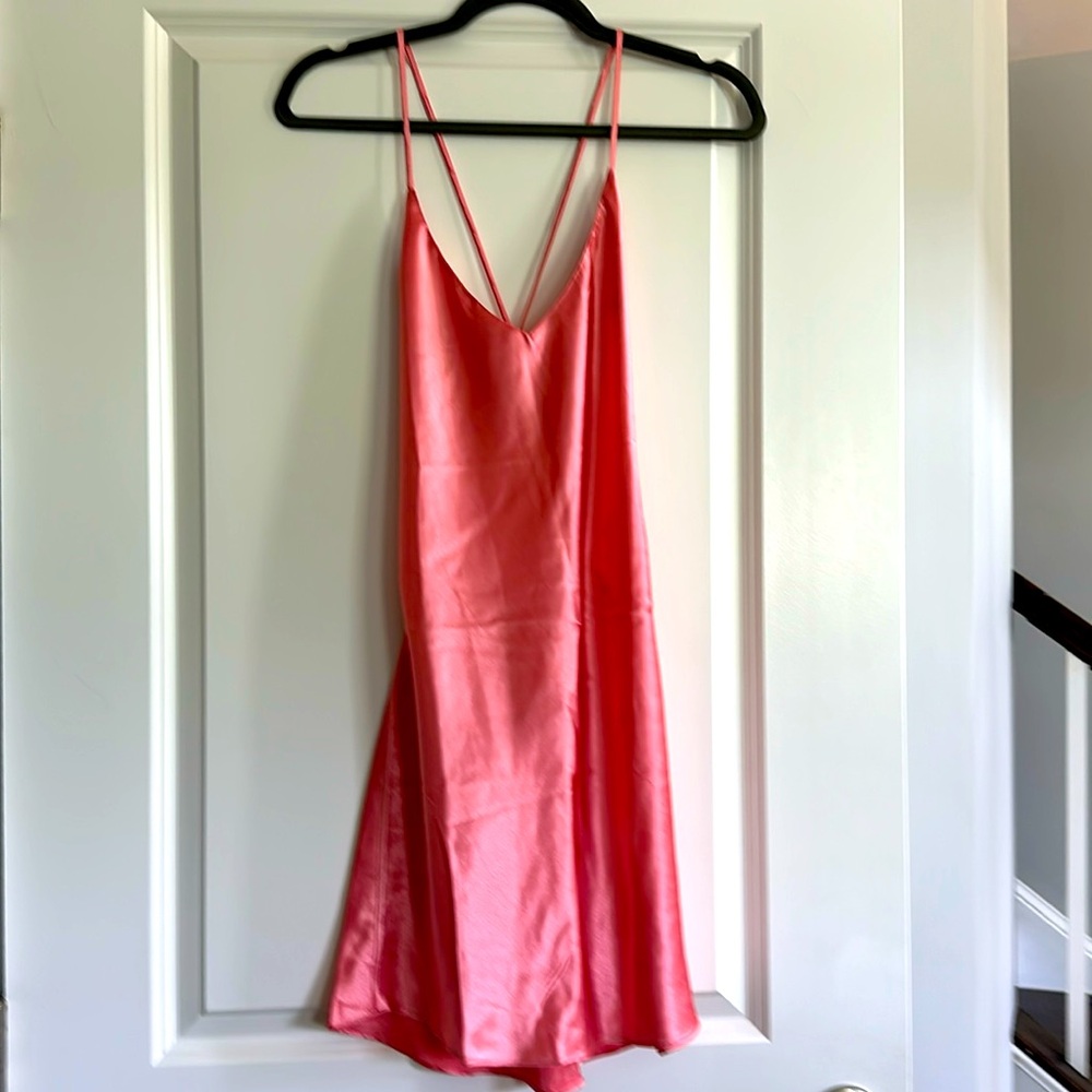 Vintage 90’s Coral Slip gown SZ: S TO BE DONATED 5/26